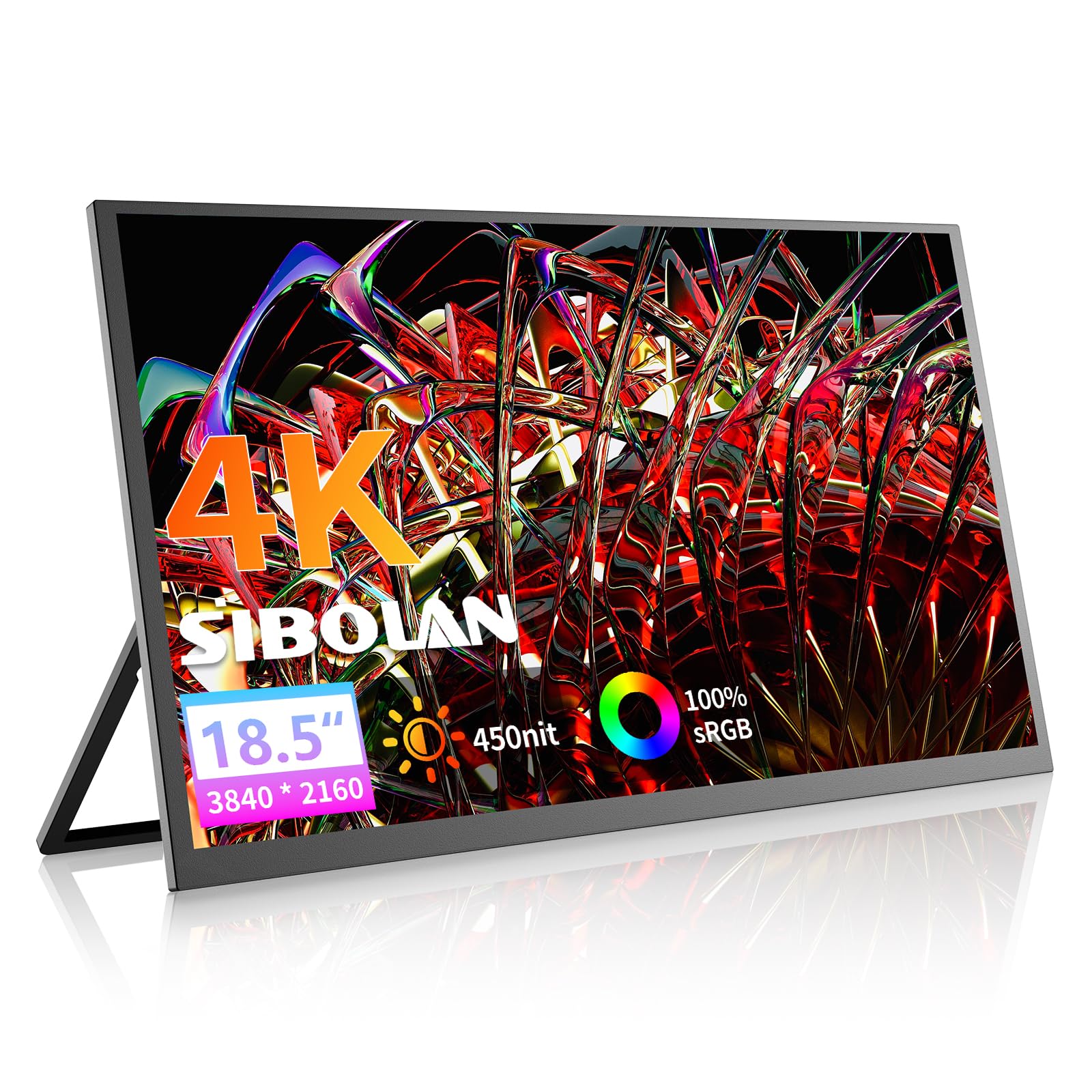Amazon.co.jp: 4K ポータブルモニター 18.5インチ 3840x2160 UHD USB-C